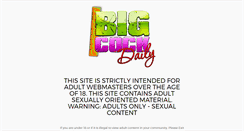 Desktop Screenshot of bigcockdaily.com